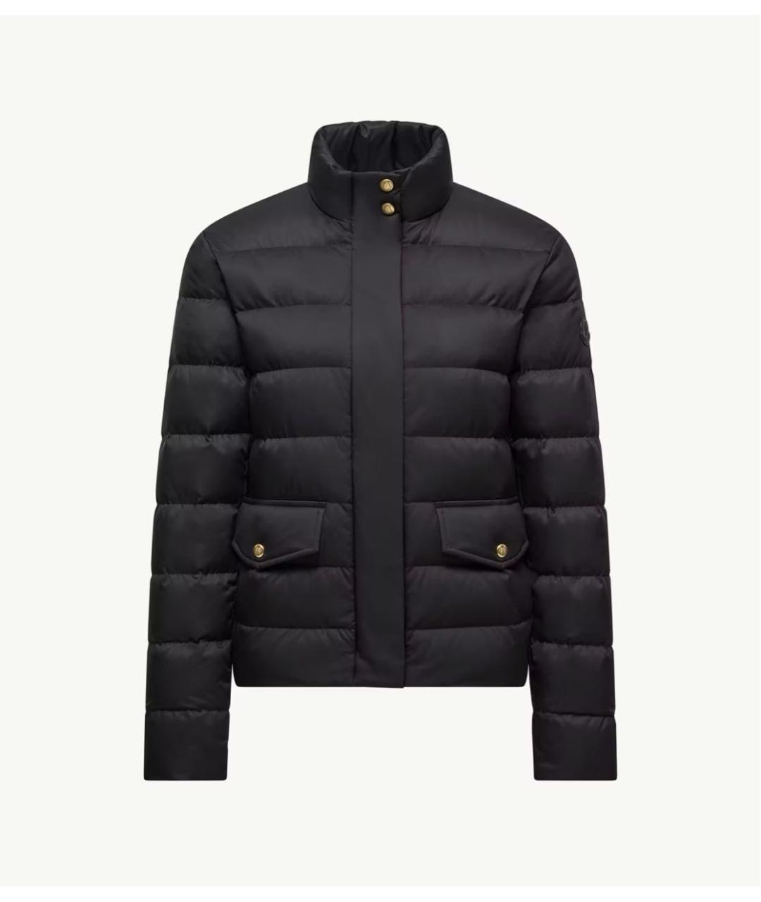 MONCLER Черная полиэстеровая куртка, фото 6