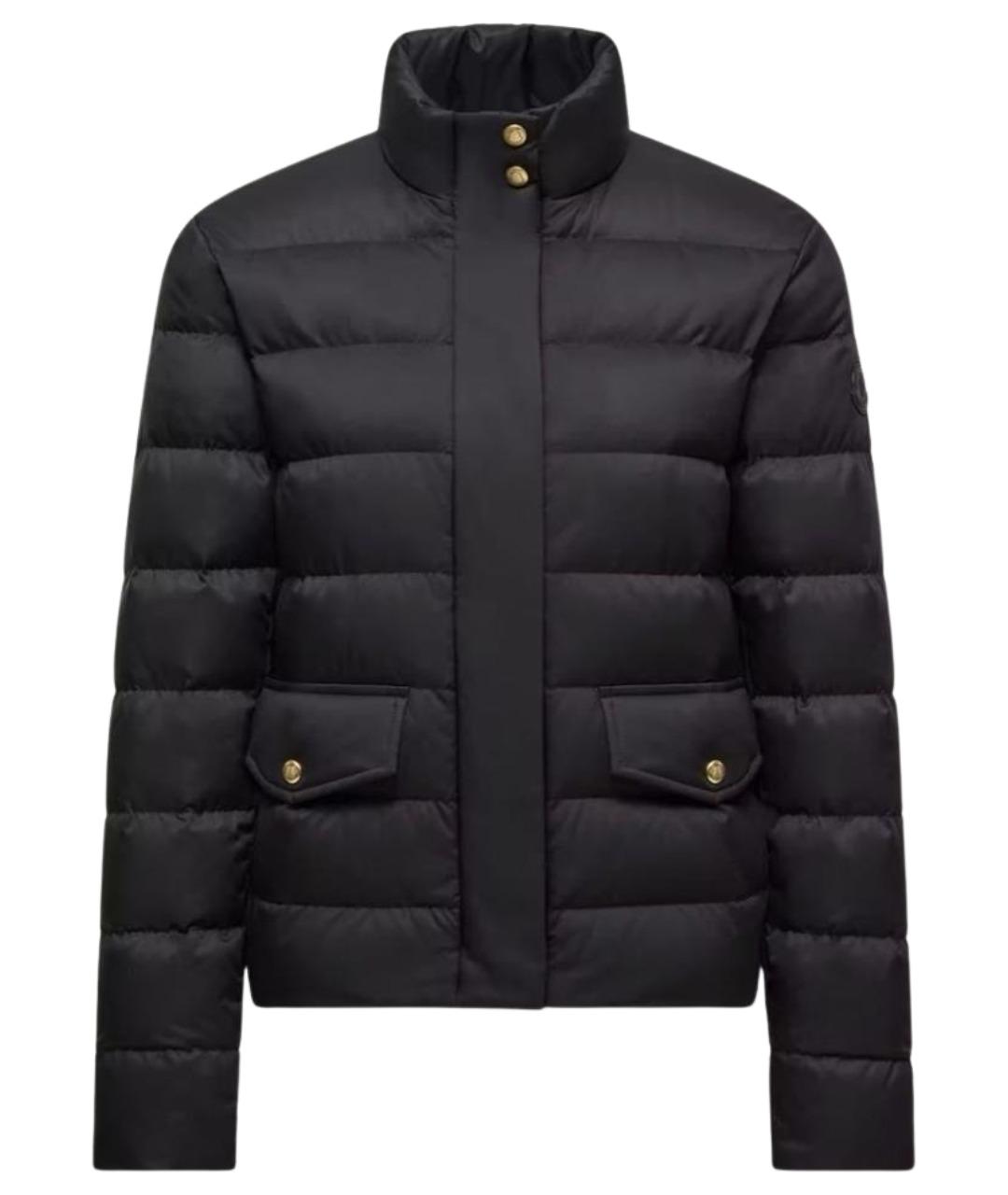 MONCLER Черная полиэстеровая куртка, фото 1