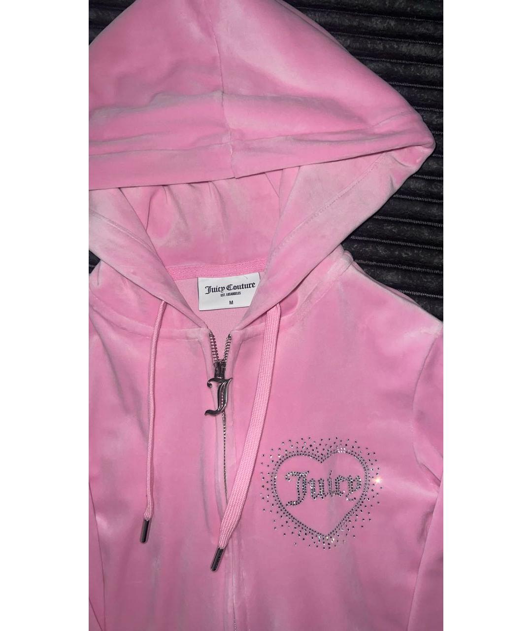 JUICY COUTURE Розовый велюровый спортивные костюмы, фото 4