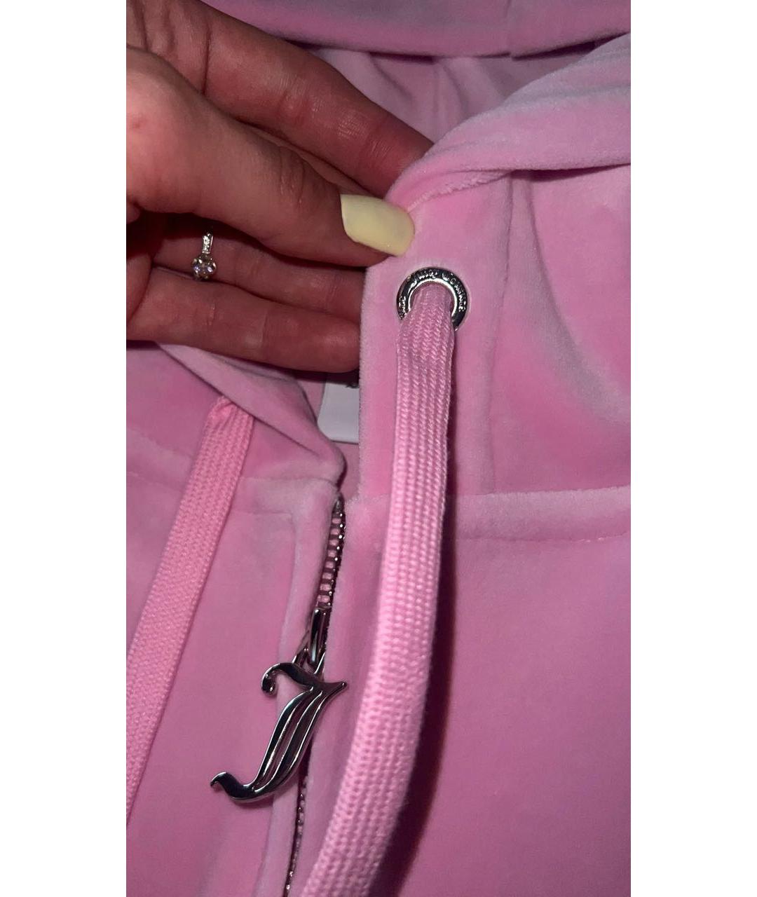 JUICY COUTURE Розовый велюровый спортивные костюмы, фото 6