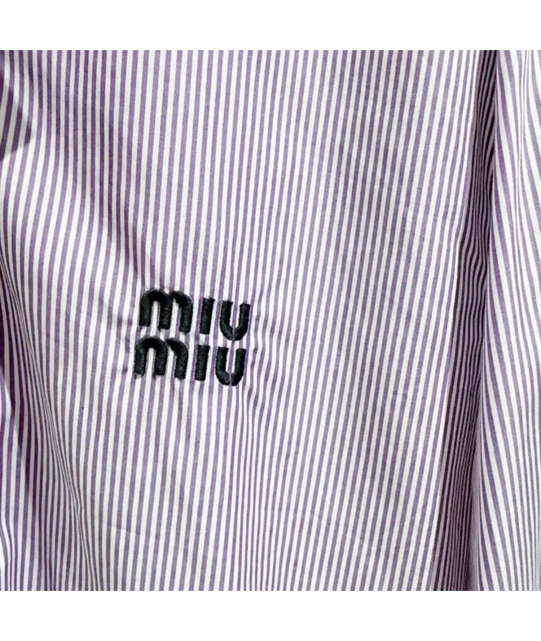 MIU MIU Фиолетовая рубашка, фото 5