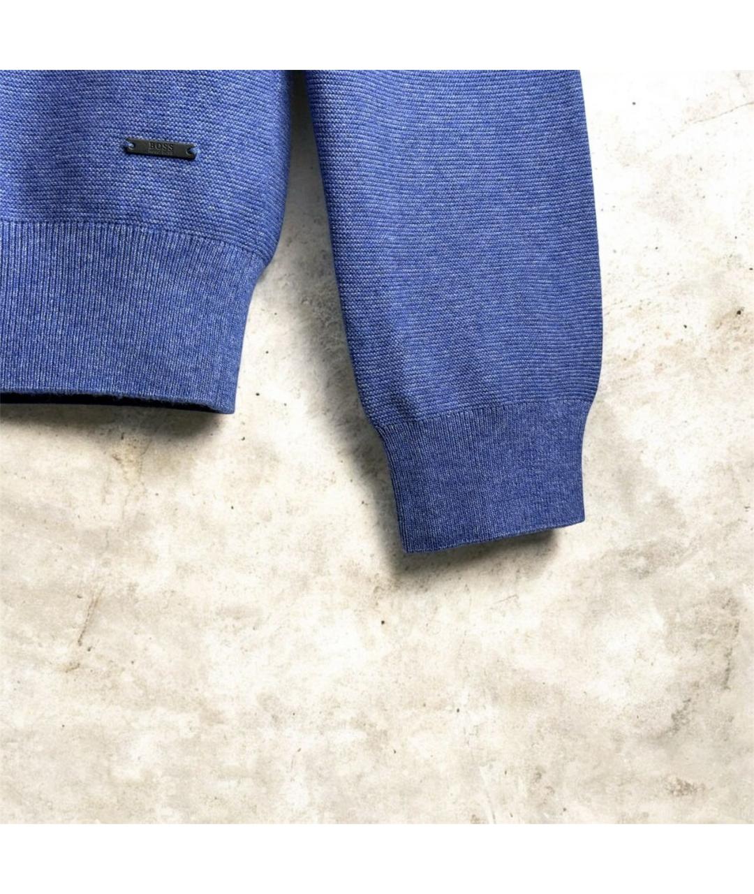 HUGO BOSS Синий шерстяной джемпер / свитер, фото 5