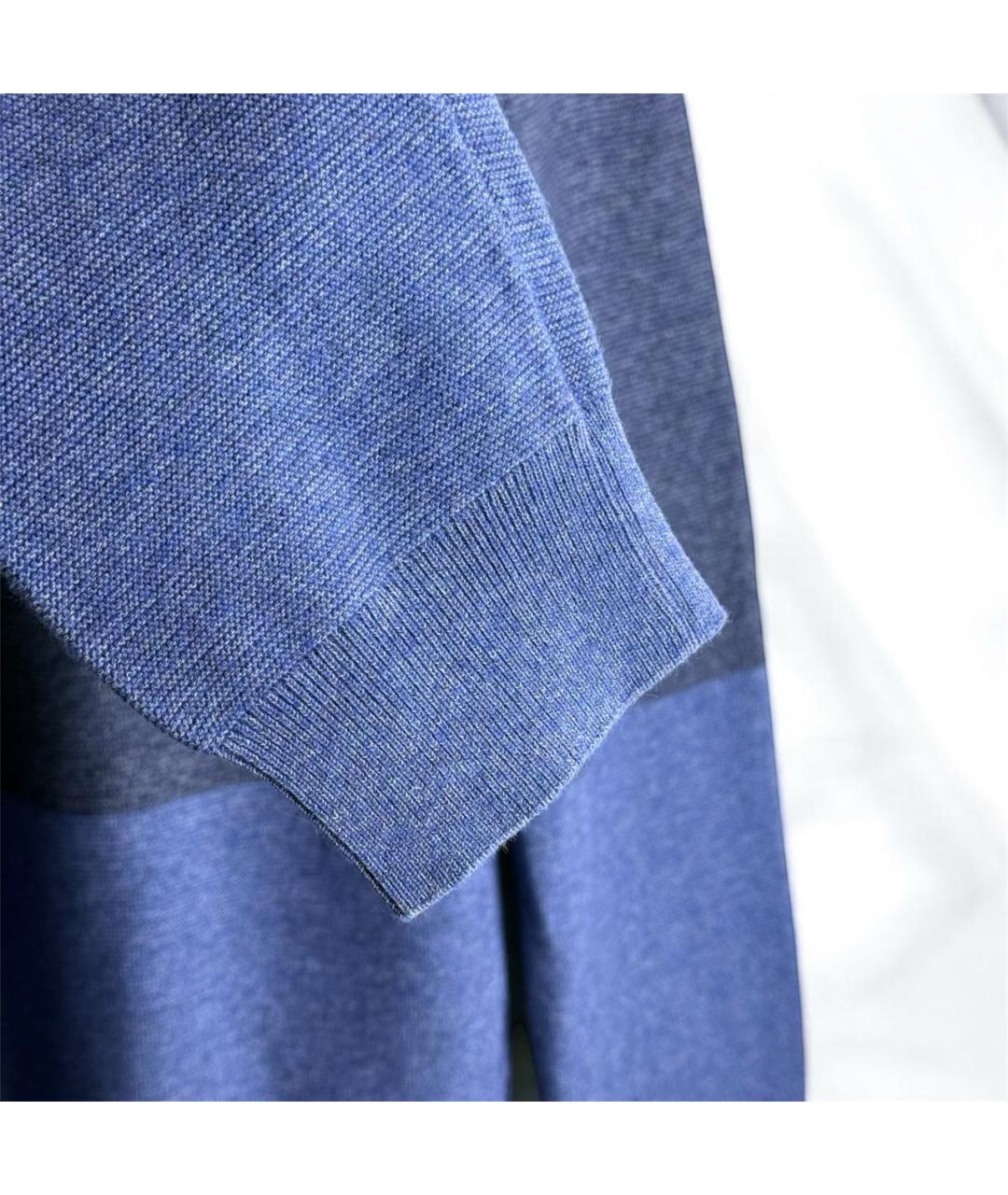 HUGO BOSS Синий шерстяной джемпер / свитер, фото 6