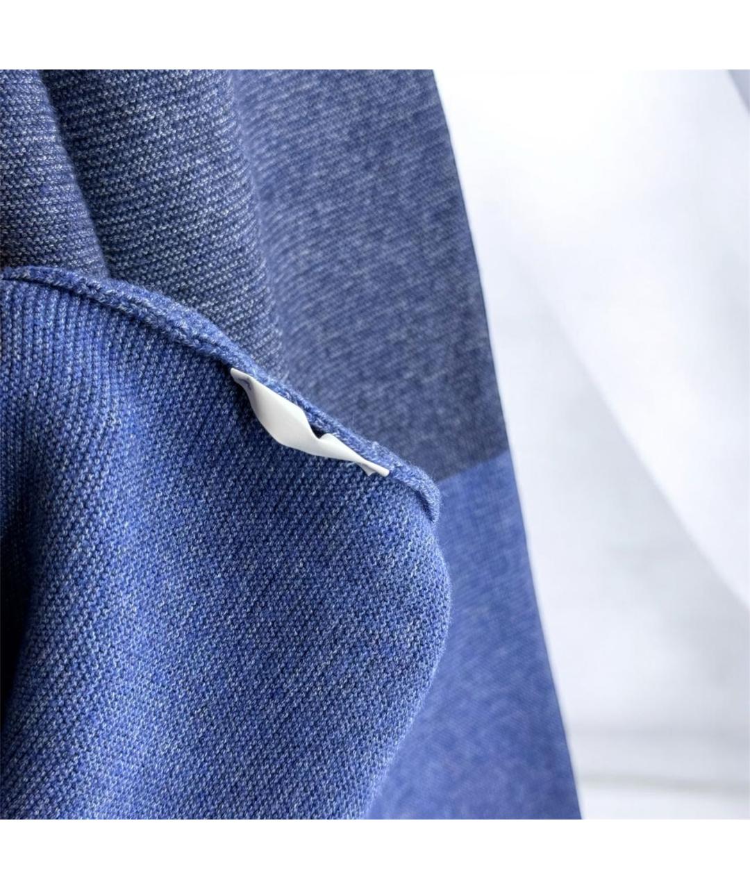 HUGO BOSS Синий шерстяной джемпер / свитер, фото 8