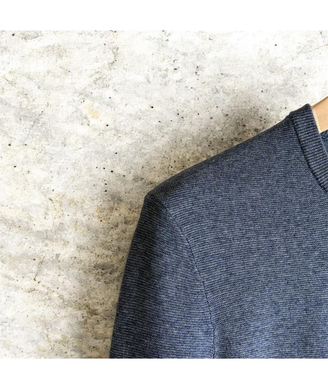 HUGO BOSS Синий шерстяной джемпер / свитер, фото 4