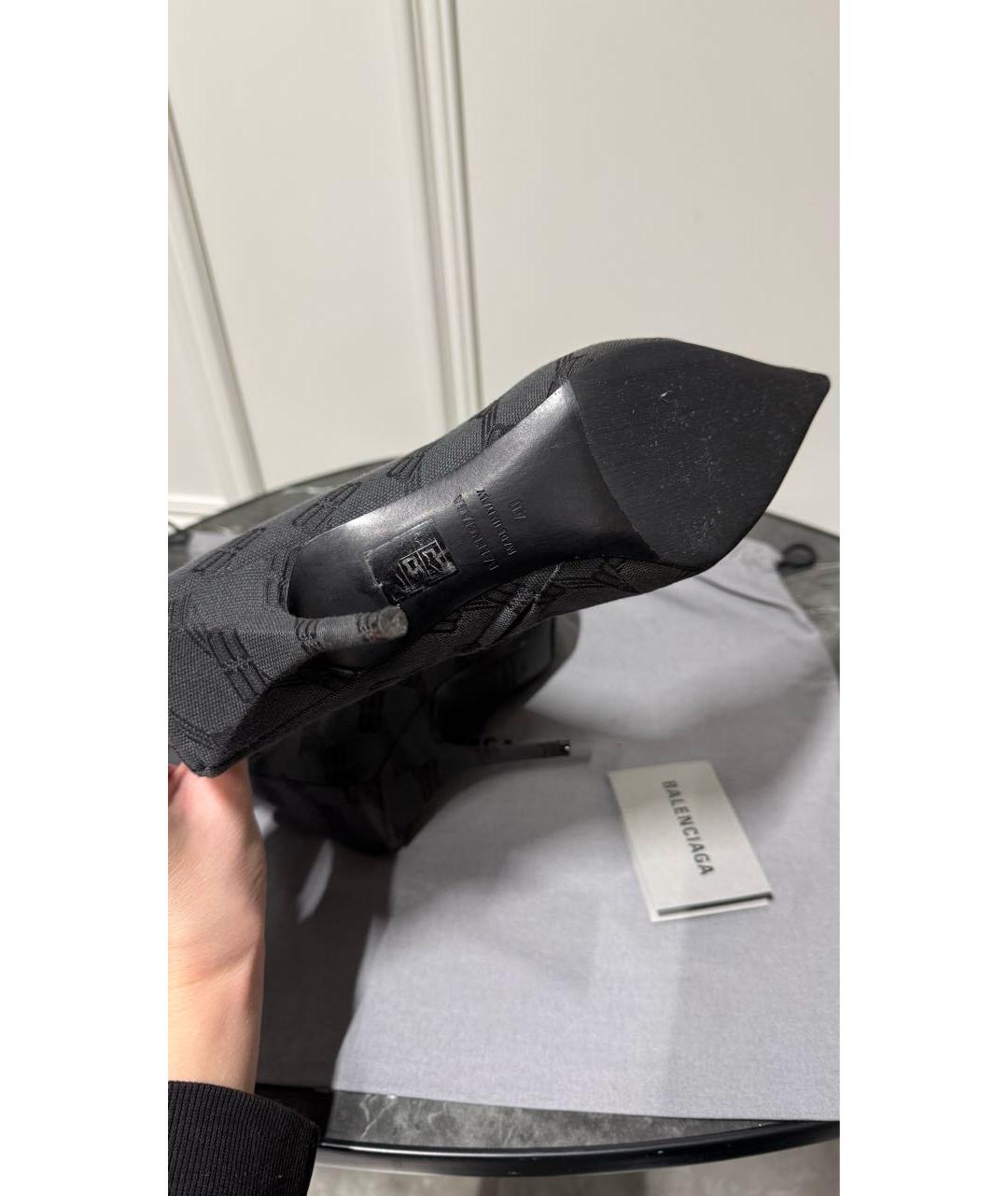 BALENCIAGA Серые текстильные ботильоны, фото 5