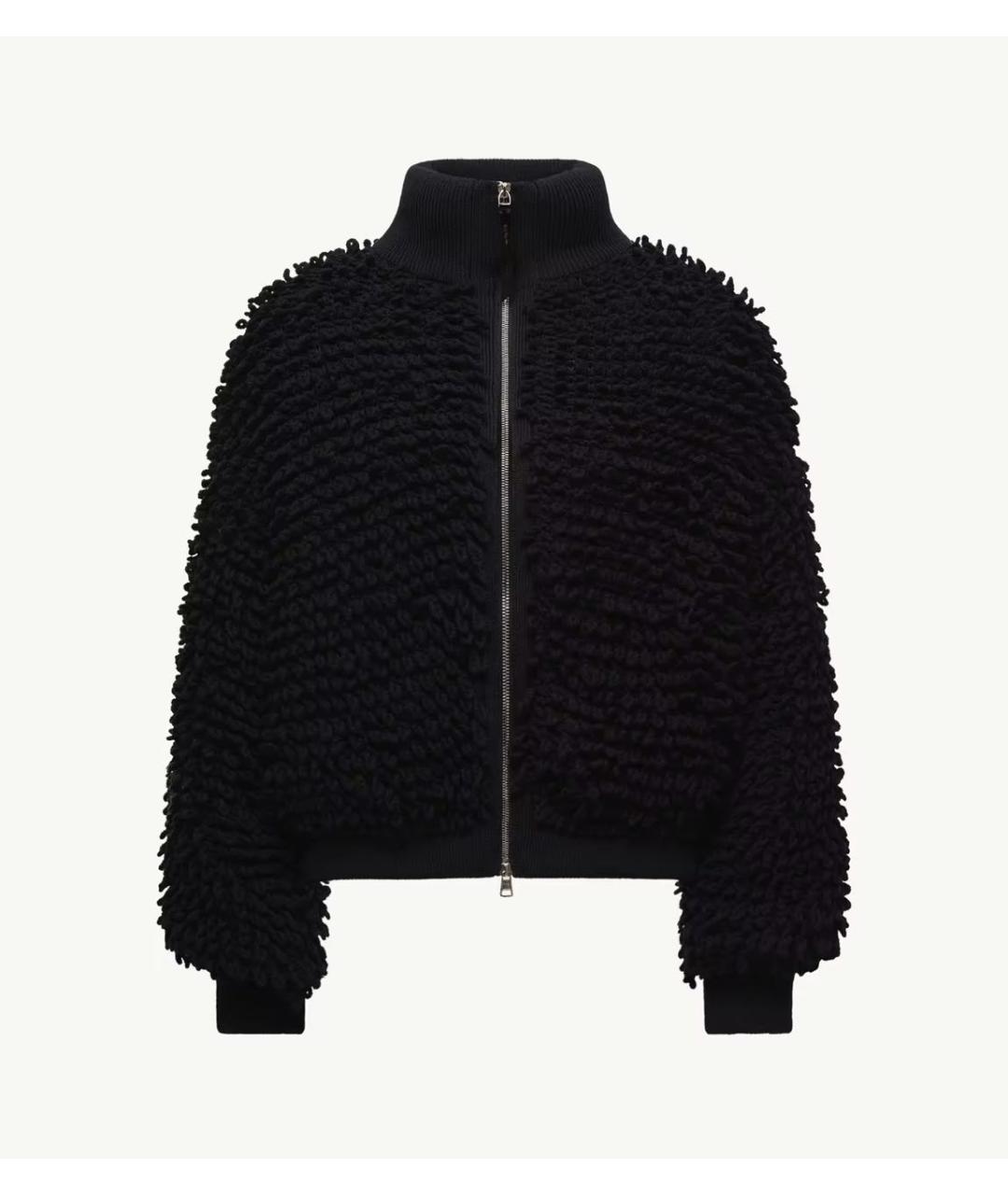 MONCLER Черная шерстяная куртка, фото 7