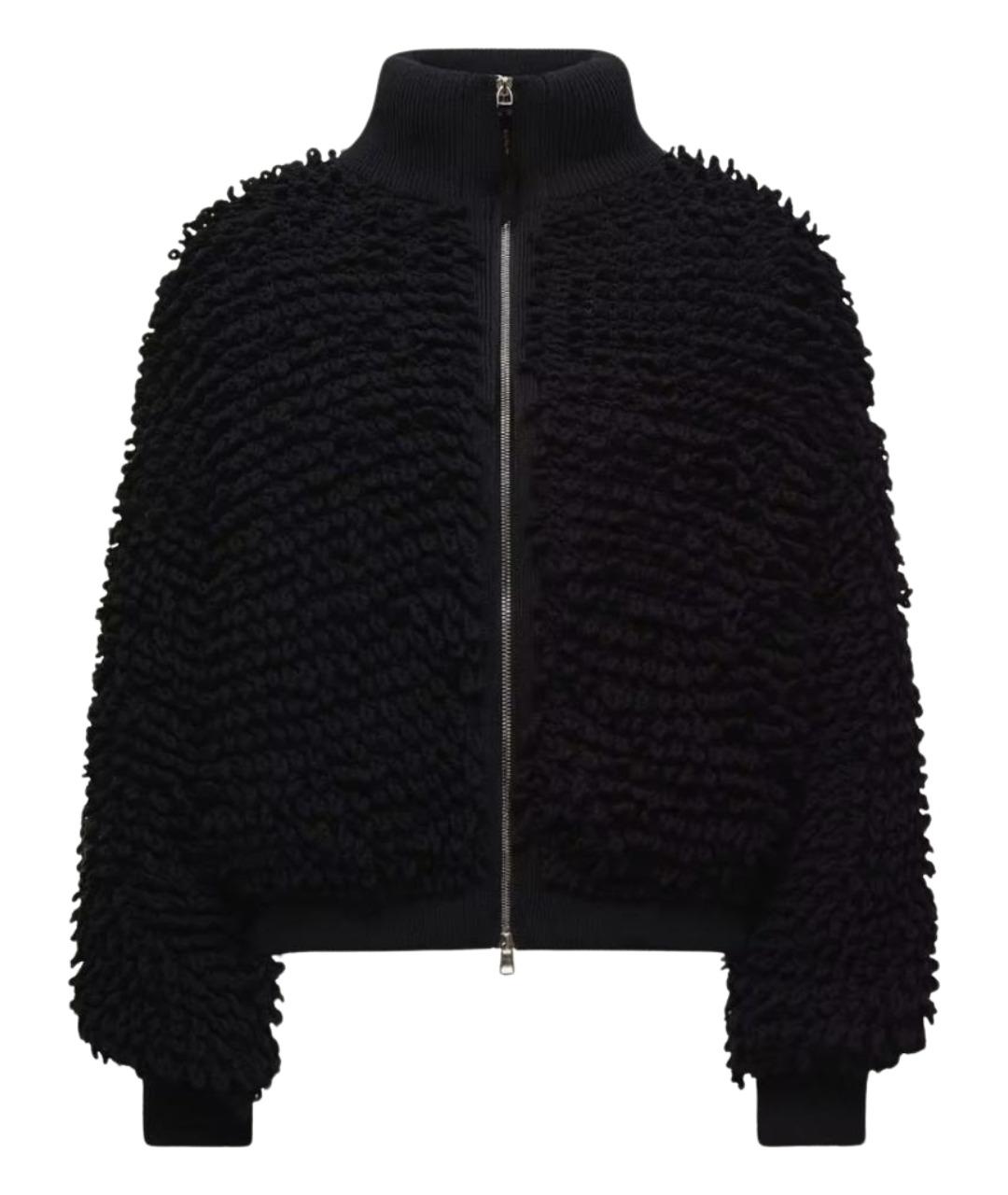 MONCLER Черная шерстяная куртка, фото 1