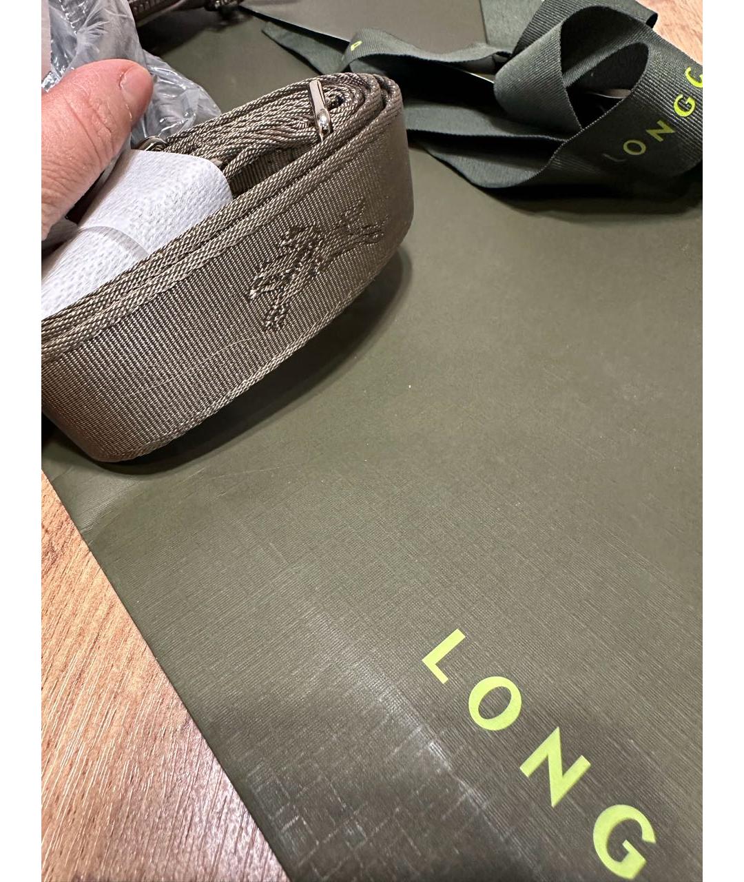 LONGCHAMP Коричневая синтетическая сумка тоут, фото 5