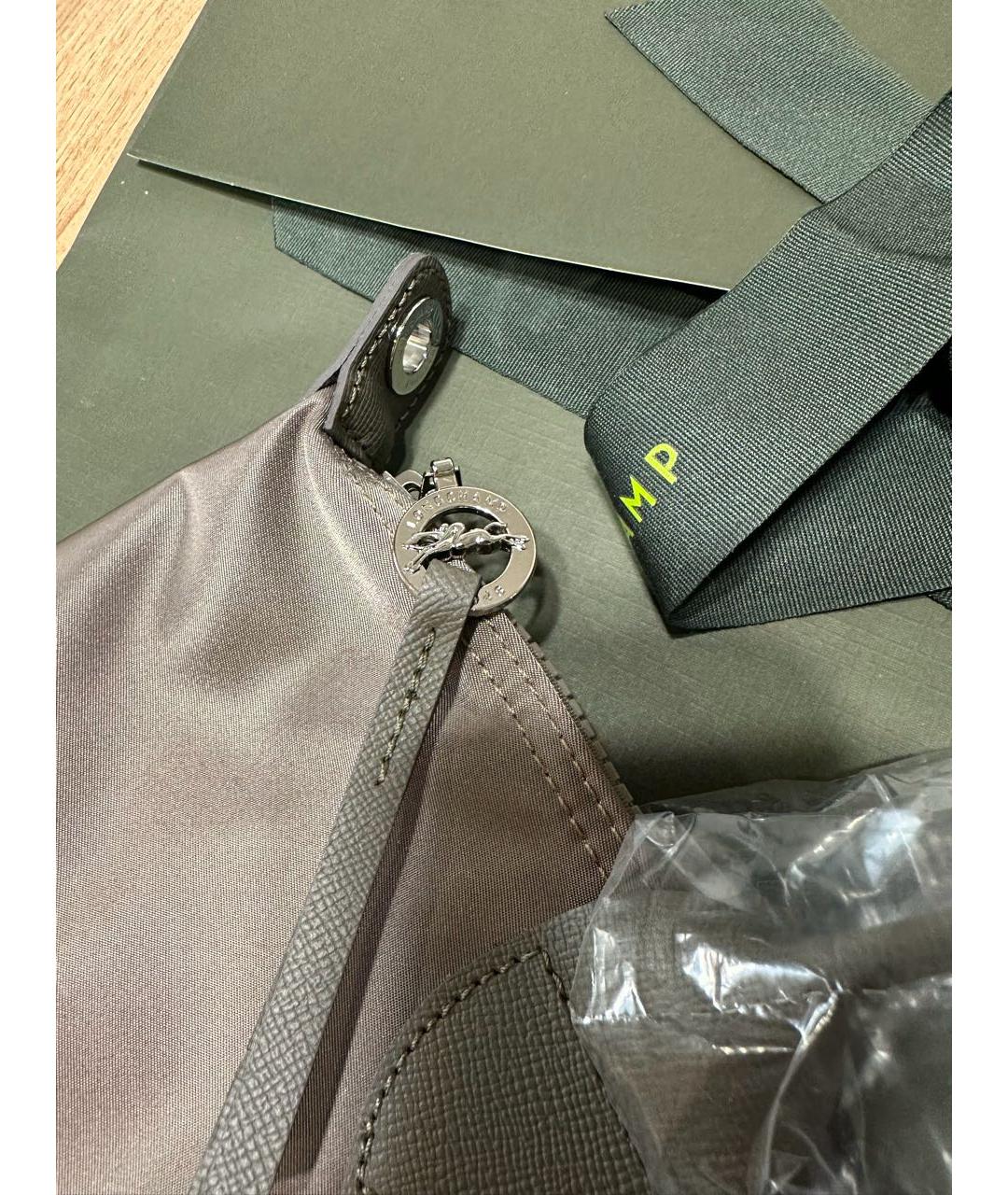 LONGCHAMP Коричневая синтетическая сумка тоут, фото 6