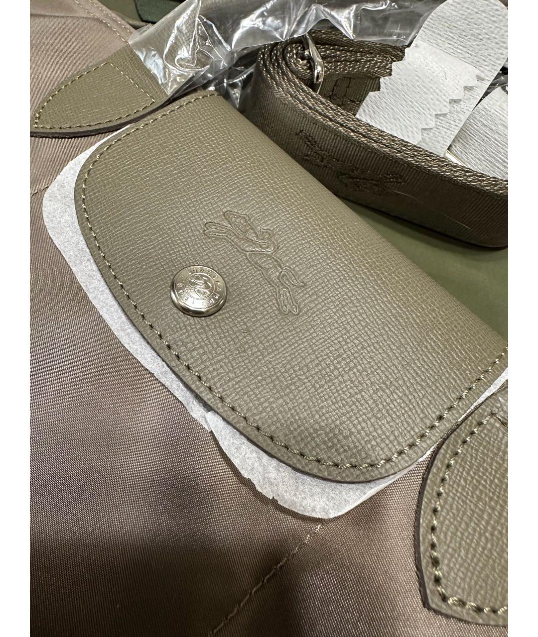 LONGCHAMP Коричневая синтетическая сумка тоут, фото 3