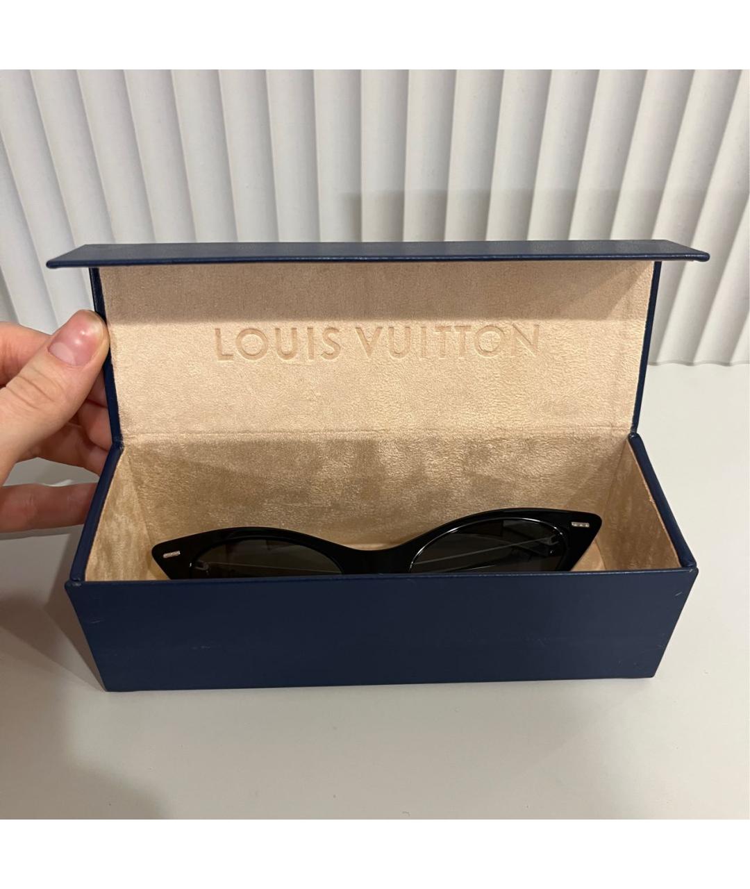 LOUIS VUITTON Черные солнцезащитные очки, фото 8