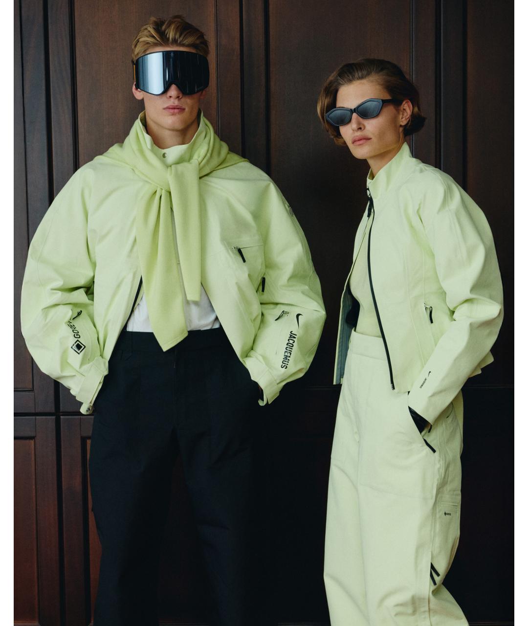 JACQUEMUS Зеленая полиамидовая куртка, фото 6