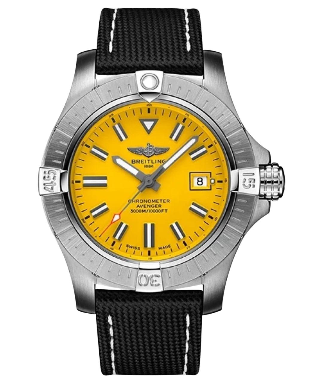 BREITLING Желтые часы, фото 1