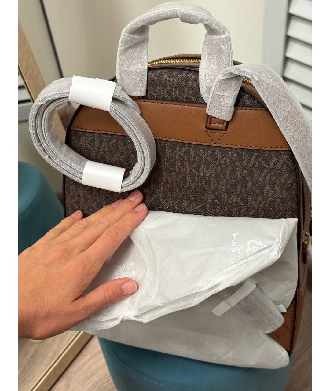 MICHAEL KORS Коричневый рюкзак, фото 5