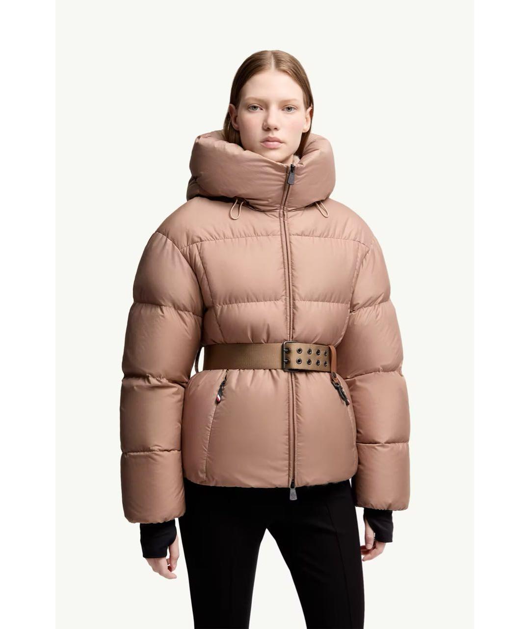 MONCLER Бежевый пуховик, фото 2