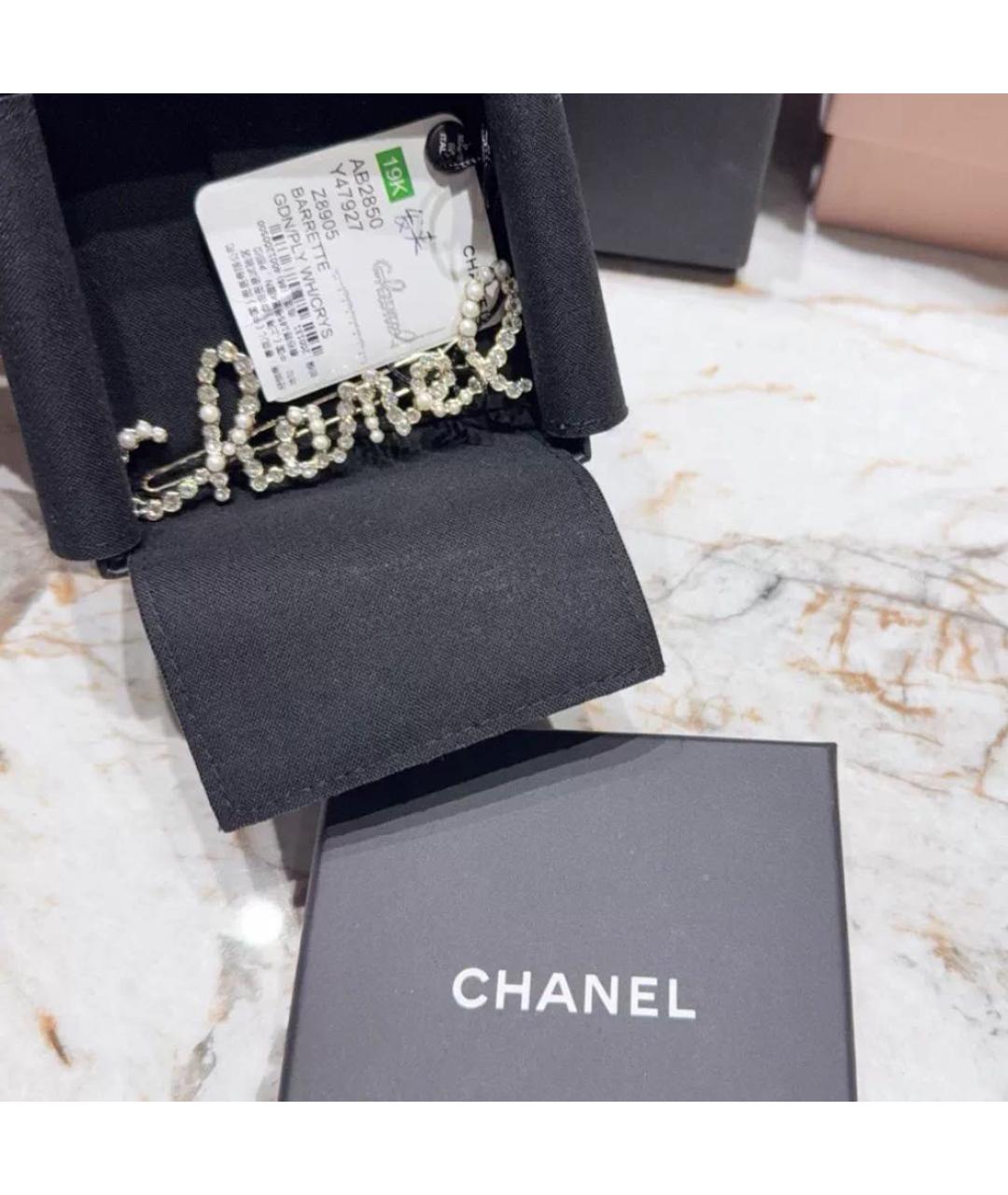 CHANEL Золотая заколка, фото 4