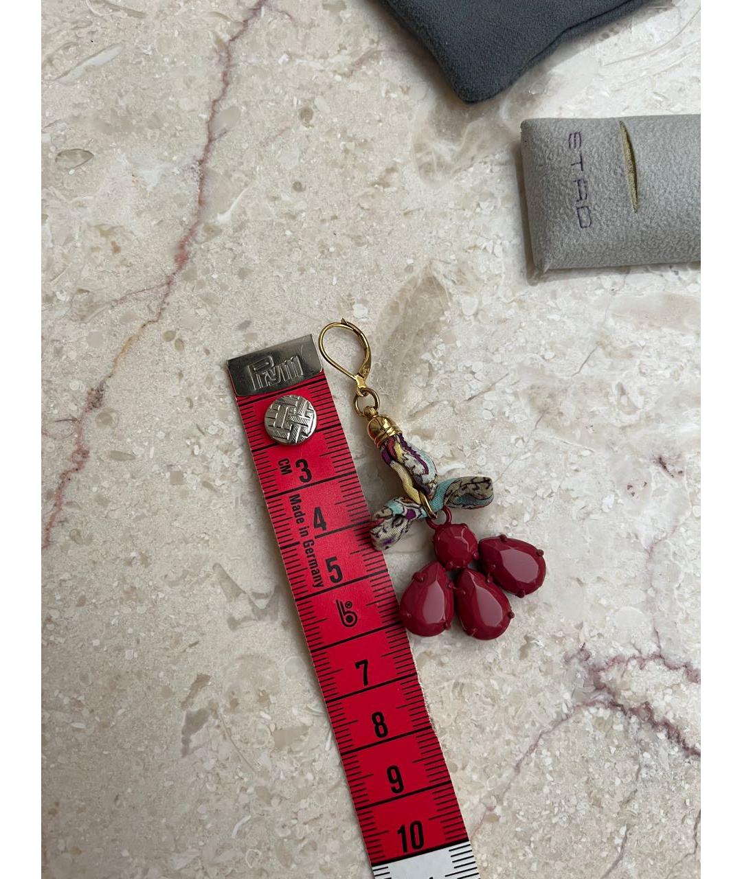 ETRO Бордовые серьги, фото 3