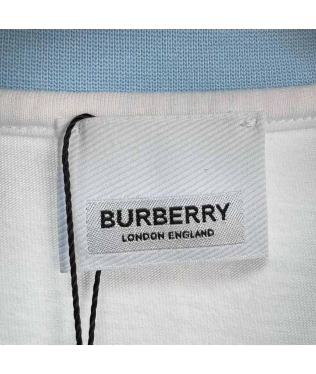 BURBERRY Белый детская футболка / топ, фото 8