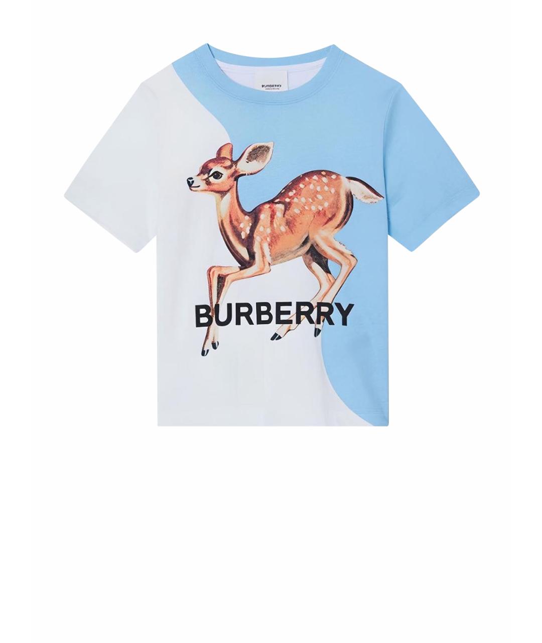 BURBERRY Белый детская футболка / топ, фото 1
