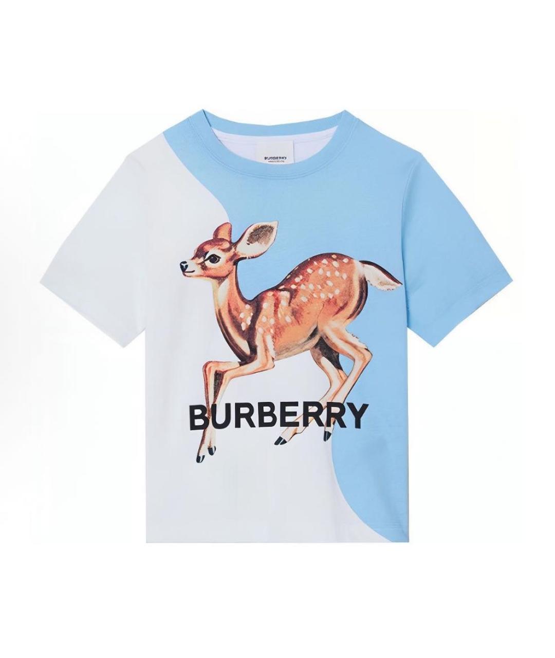 BURBERRY Белый детская футболка / топ, фото 9