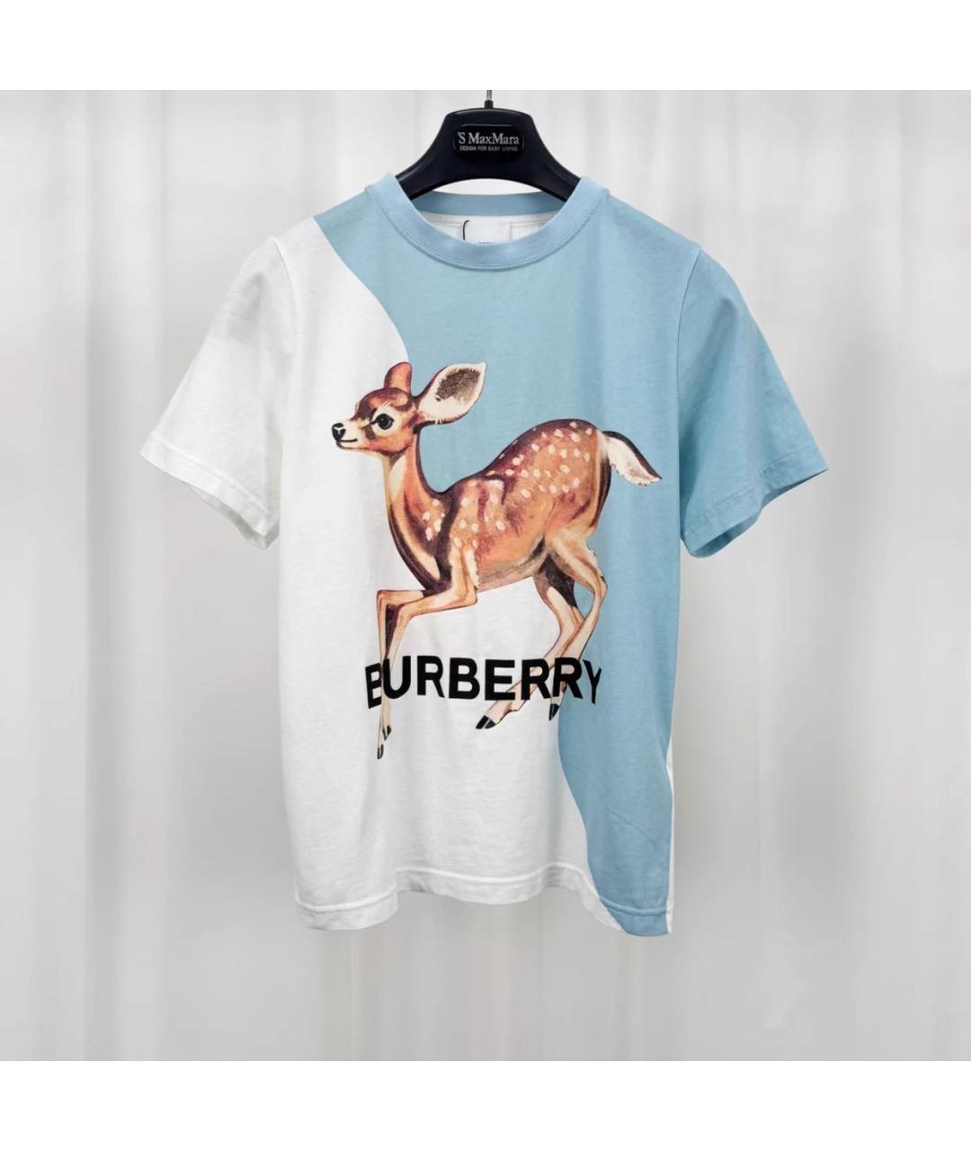 BURBERRY Белый детская футболка / топ, фото 4