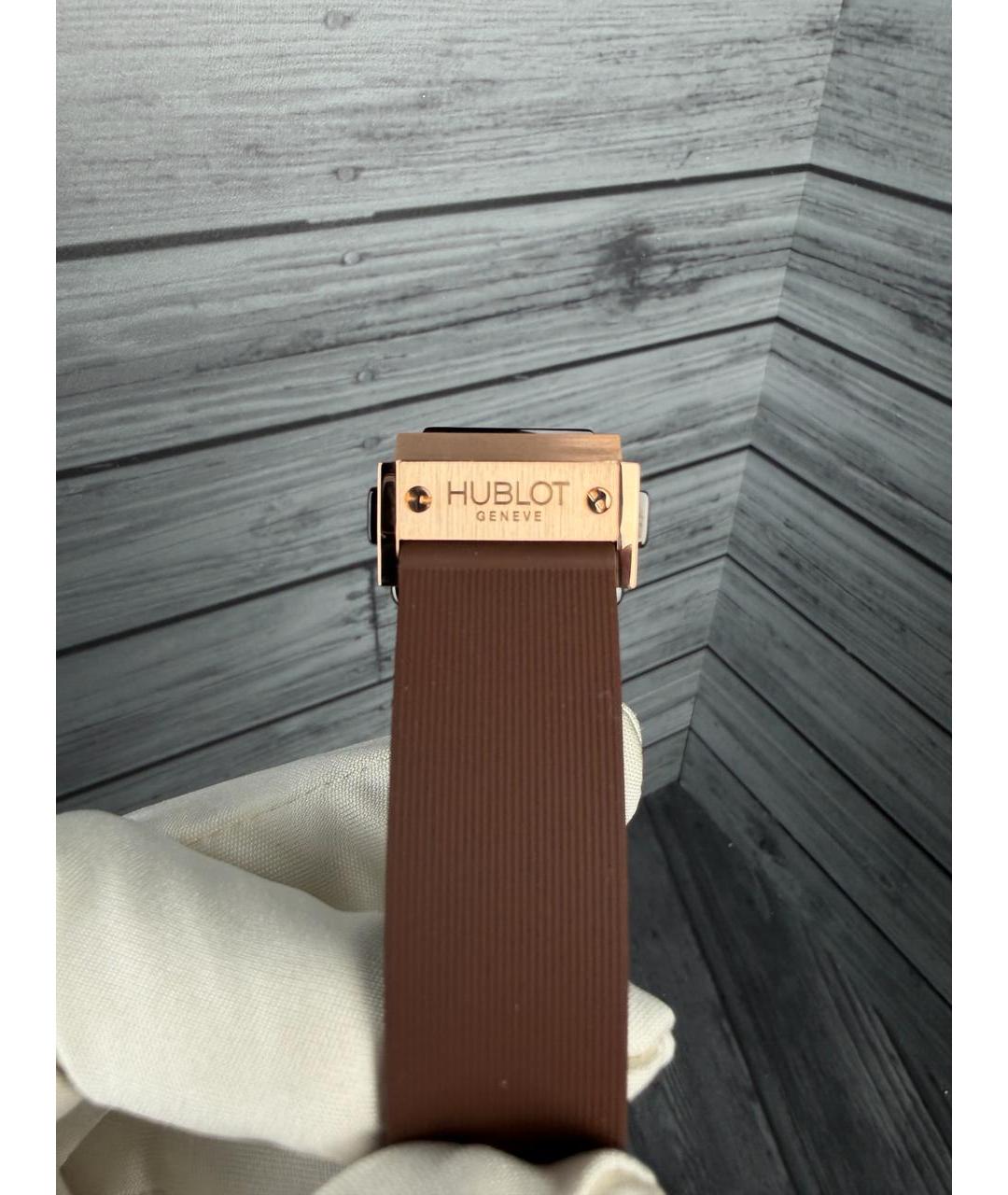 HUBLOT Коричневые часы из розового золота, фото 9