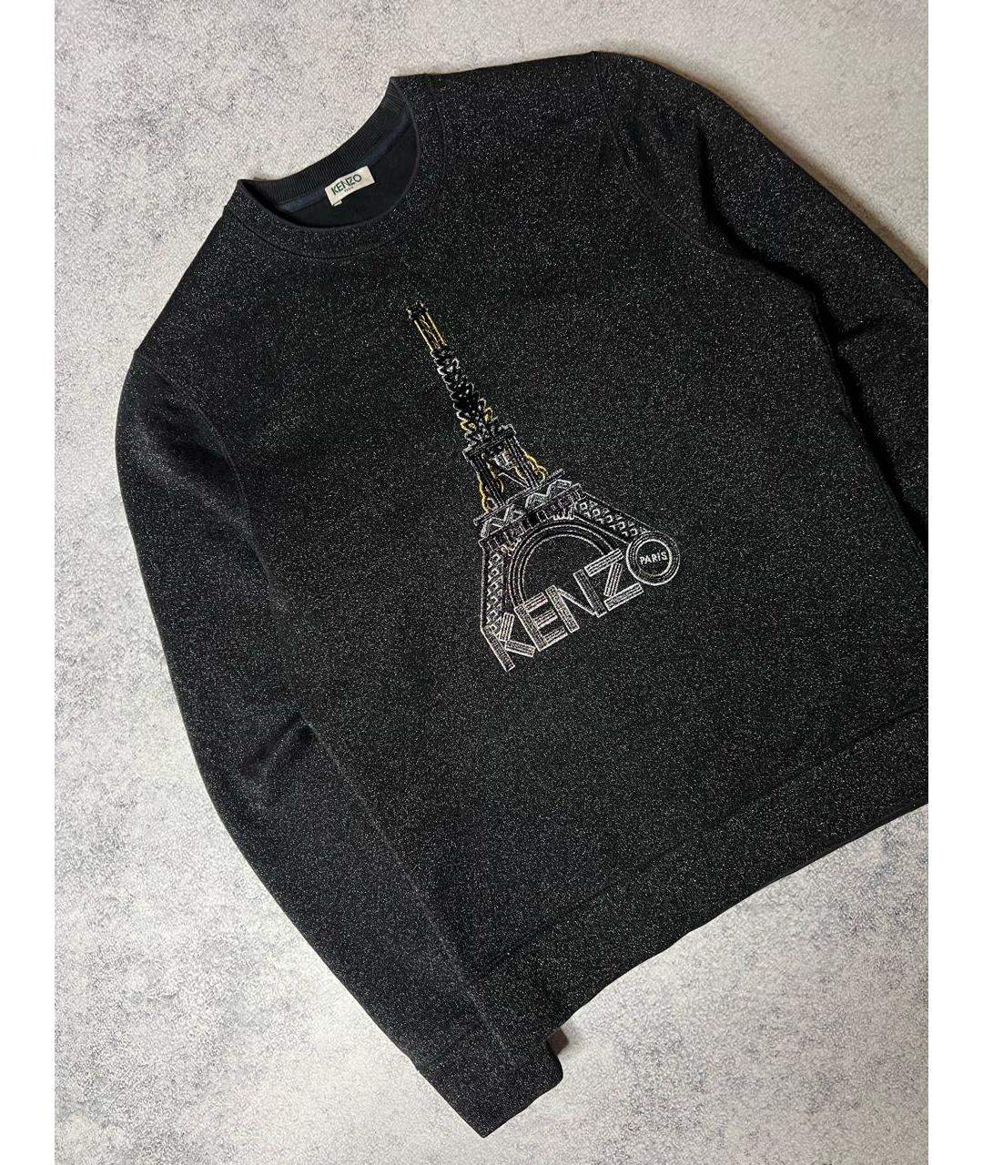 KENZO Черный хлопковый джемпер / свитер, фото 5