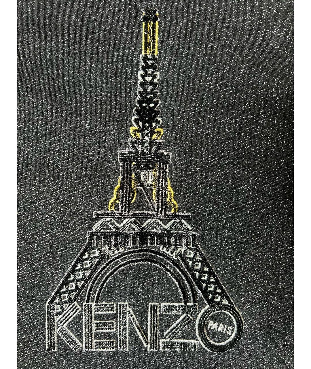 KENZO Черный хлопковый джемпер / свитер, фото 8