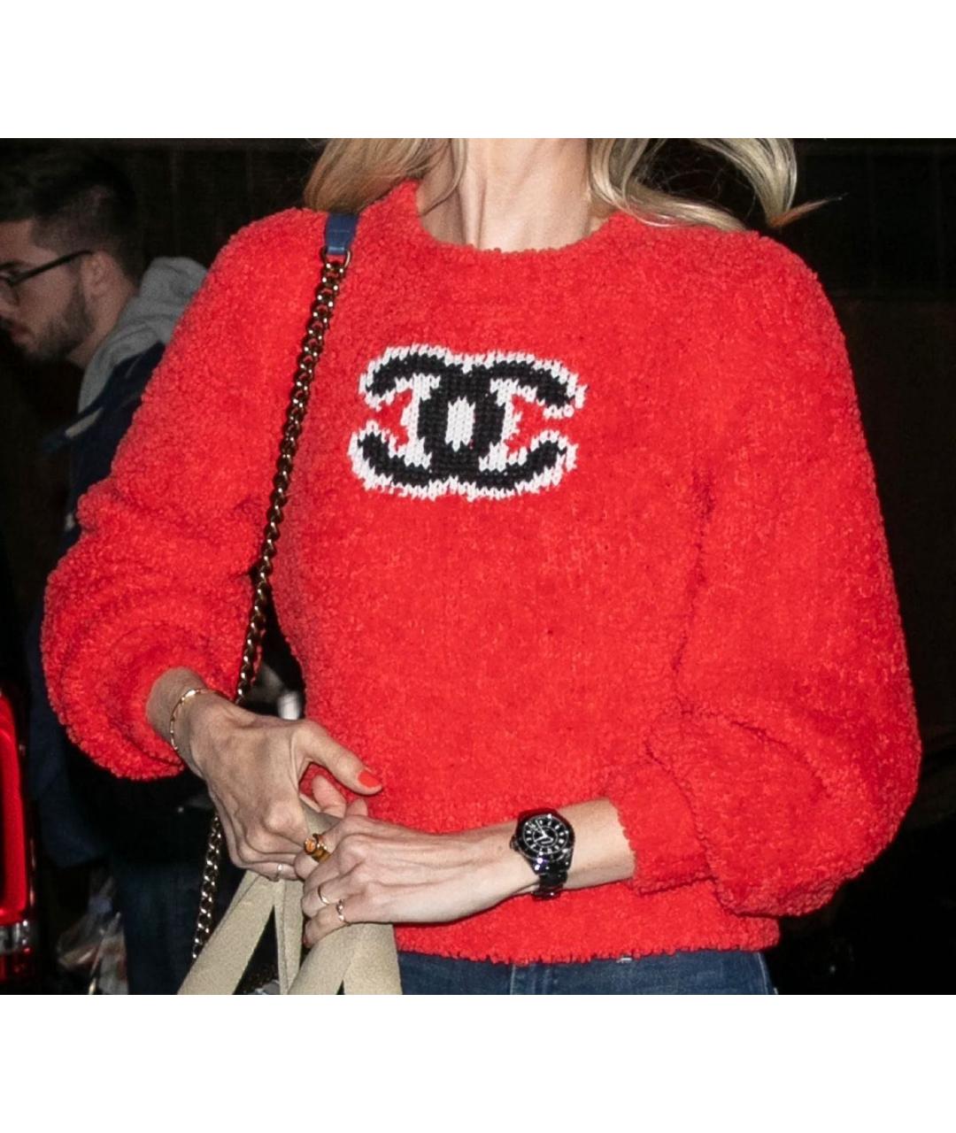 CHANEL Красный джемпер / свитер, фото 5