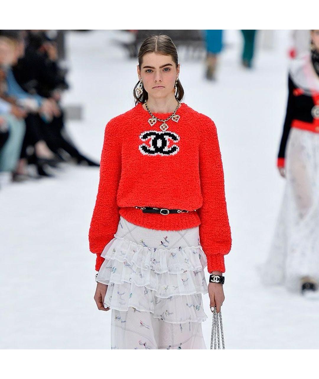 CHANEL Красный джемпер / свитер, фото 2