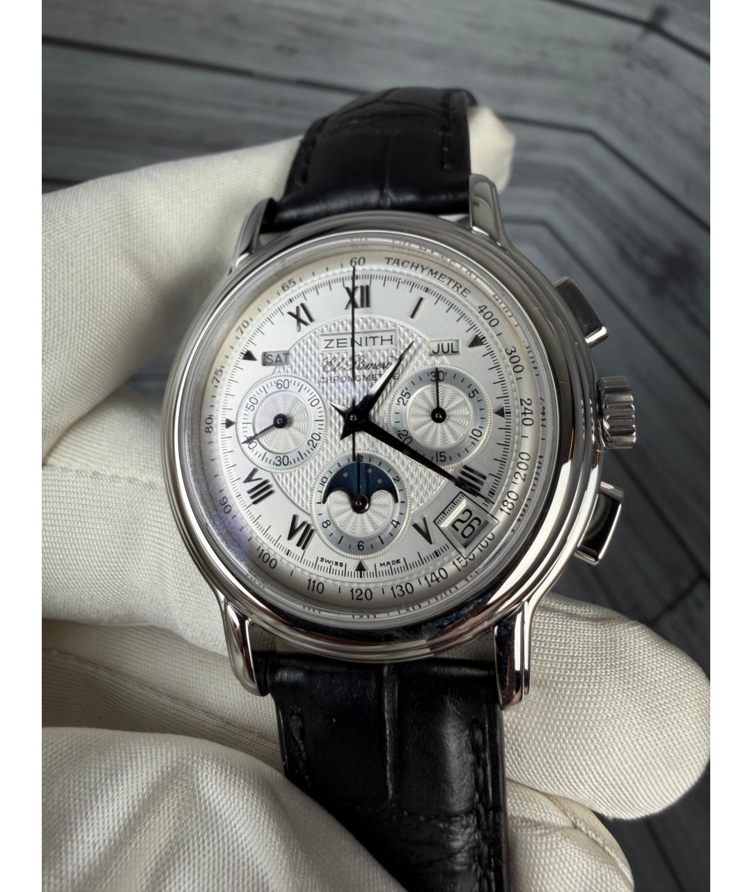 ZENITH Белые часы, фото 4