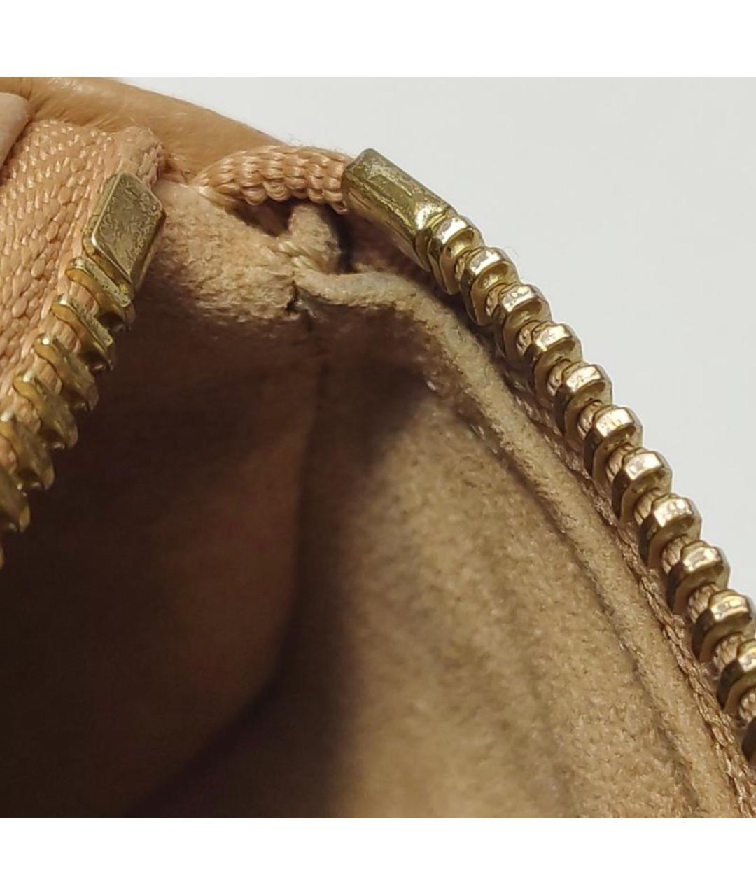 LOUIS VUITTON Коричневая кожаная сумка через плечо, фото 7