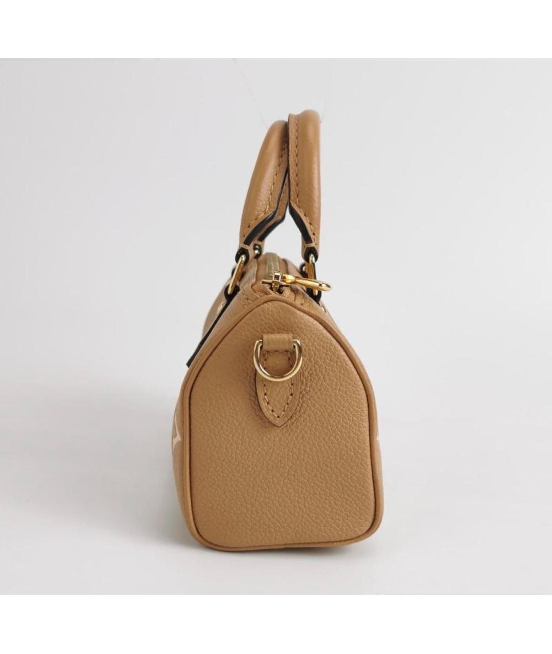 LOUIS VUITTON Коричневая кожаная сумка через плечо, фото 4