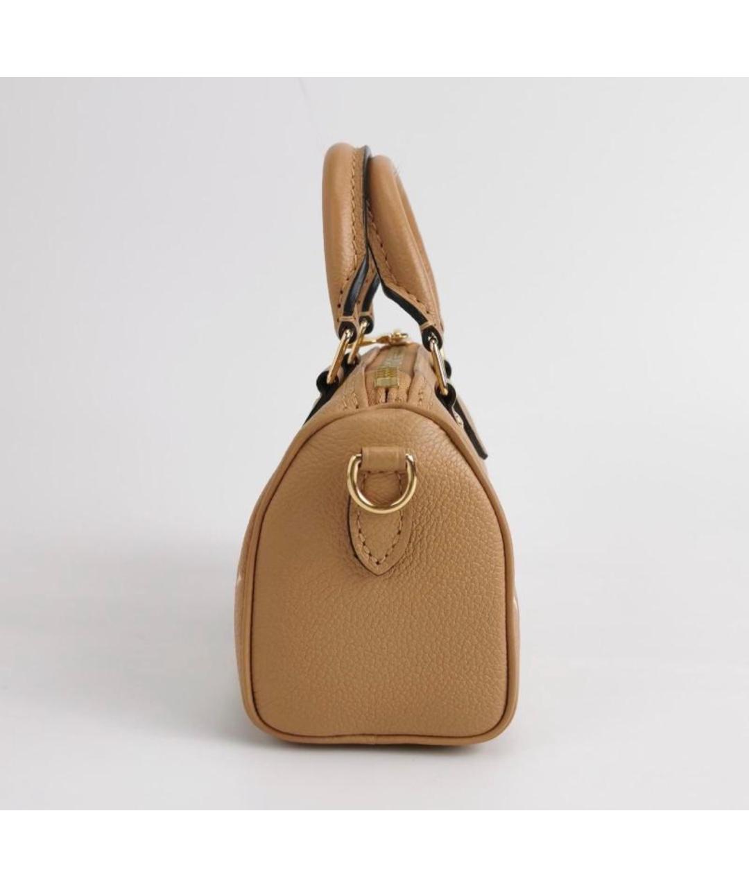 LOUIS VUITTON Коричневая кожаная сумка через плечо, фото 3