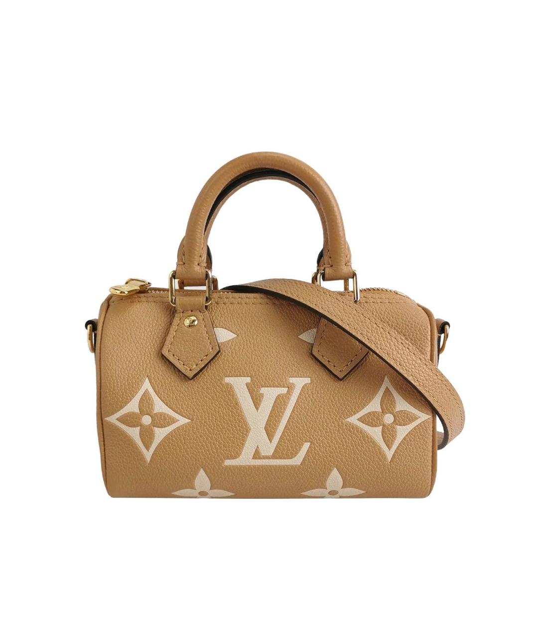LOUIS VUITTON Коричневая кожаная сумка через плечо, фото 1