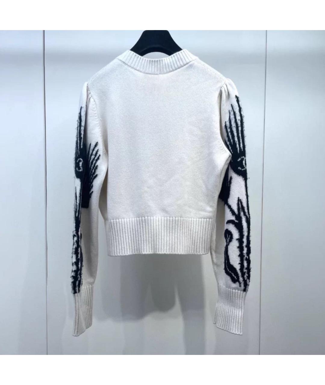 CHANEL Белый кашемировый джемпер / свитер, фото 4