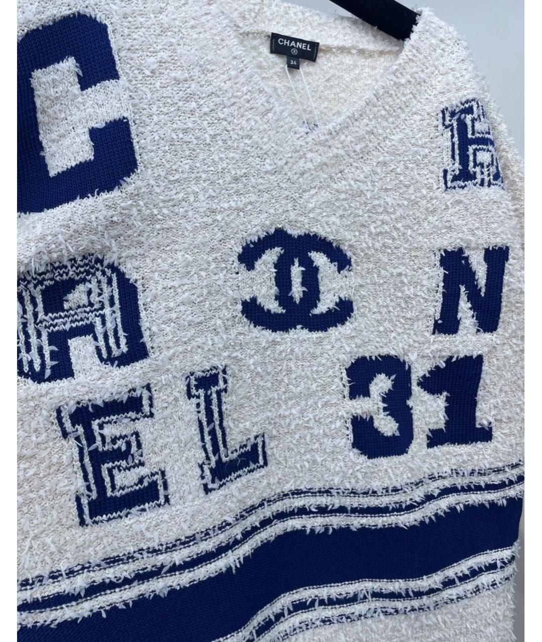 CHANEL Белый джемпер / свитер, фото 4