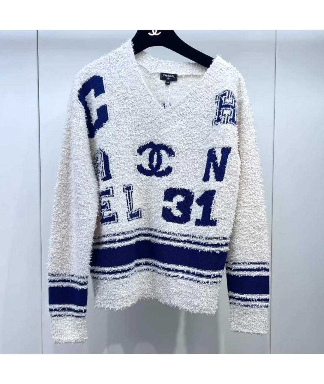 CHANEL Белый джемпер / свитер, фото 8