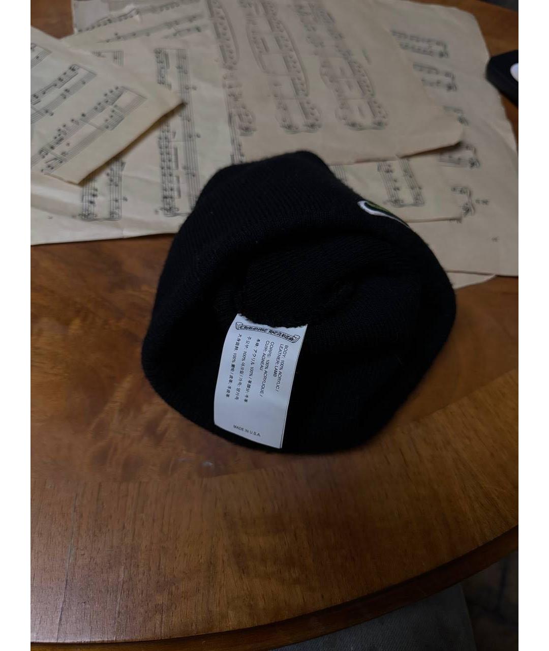CHROME HEARTS Черная шапка, фото 3