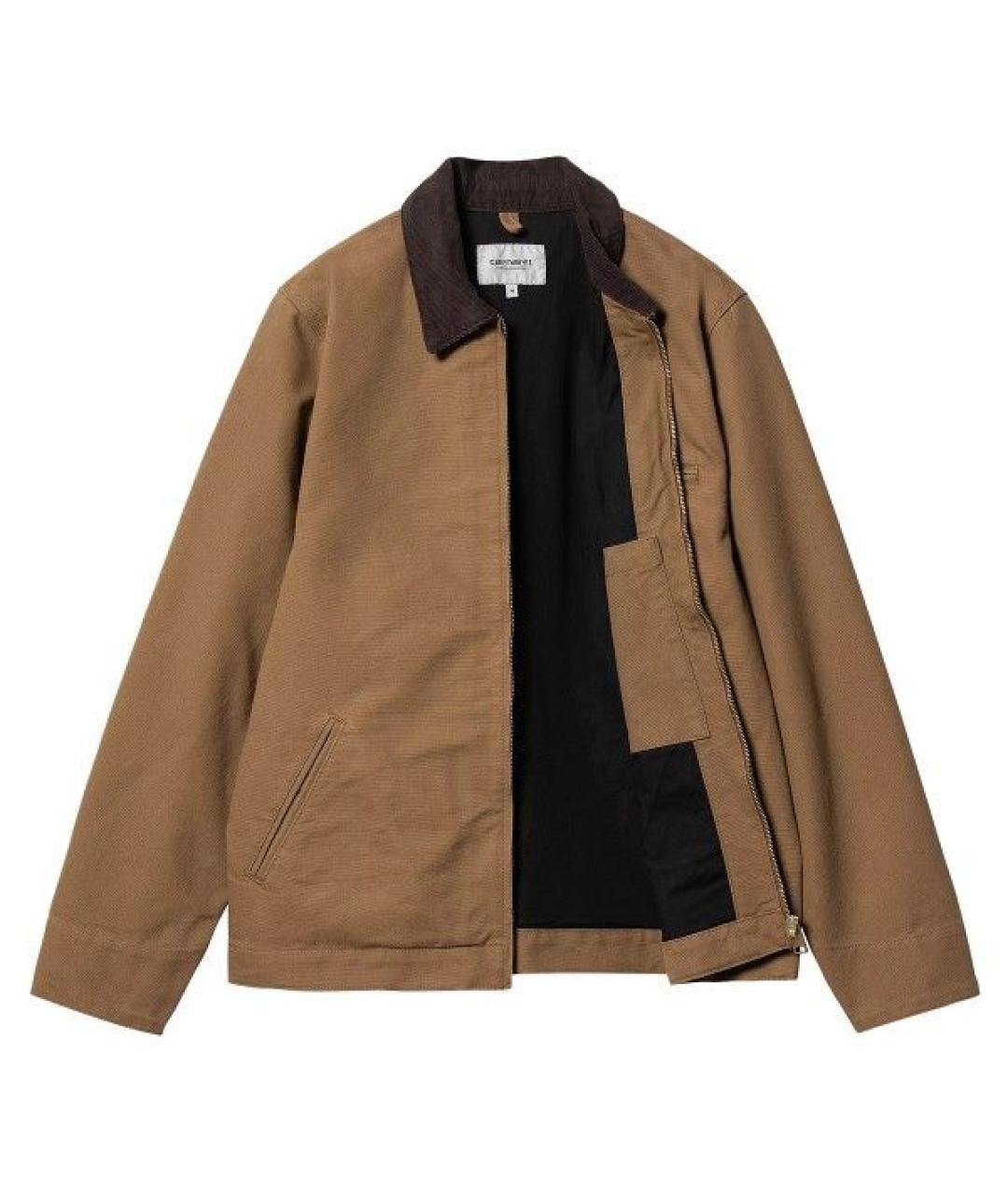 CARHARTT WIP Коричневая хлопковая куртка, фото 3