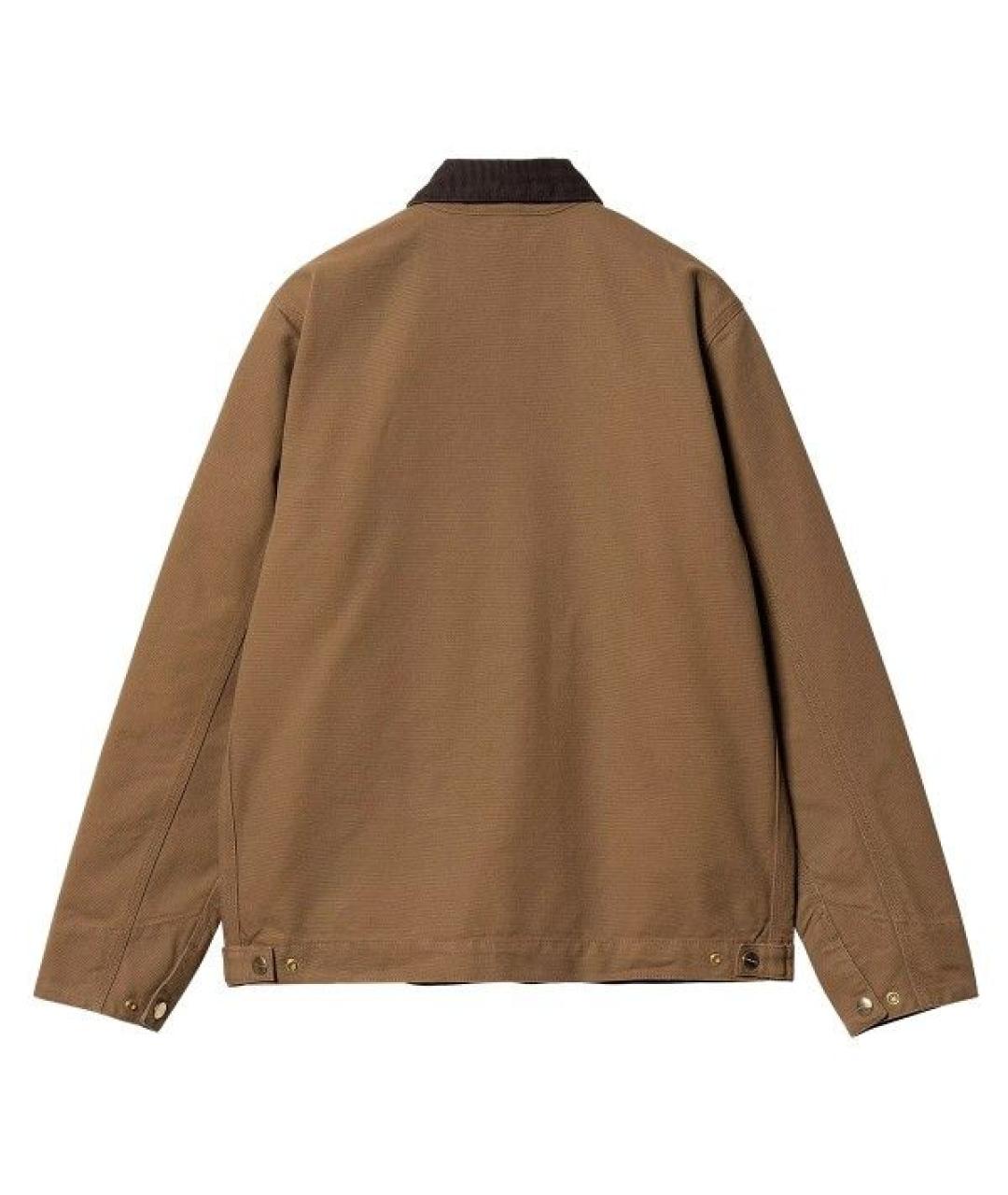 CARHARTT WIP Коричневая хлопковая куртка, фото 2