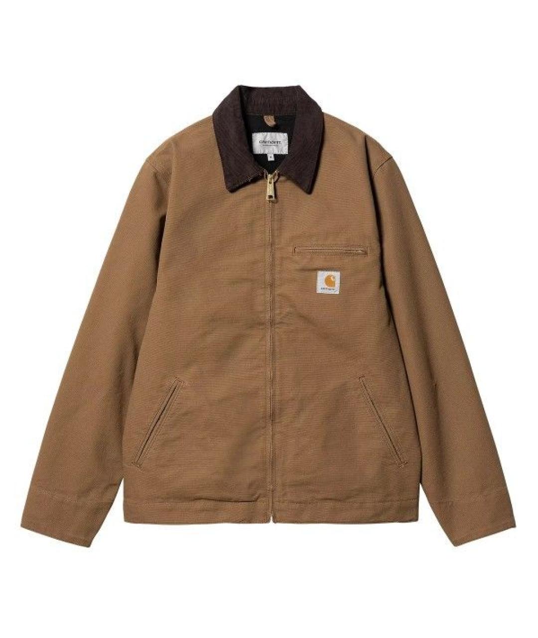 CARHARTT WIP Коричневая хлопковая куртка, фото 1