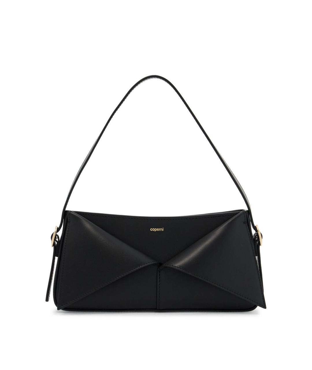COPERNI Черная кожаная сумка с короткими ручками, фото 1
