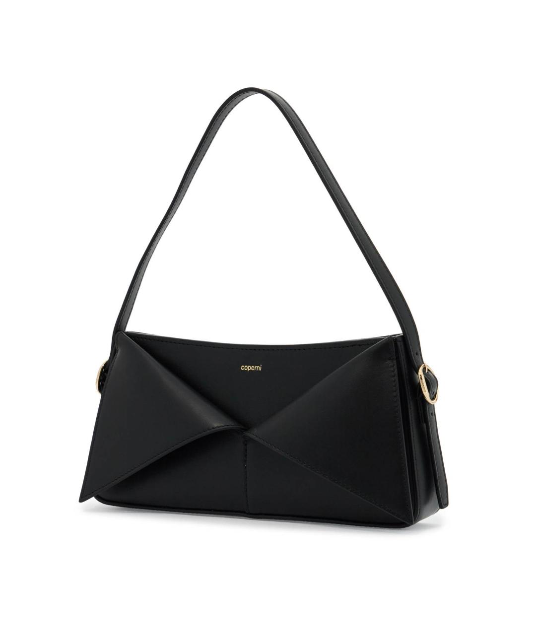 COPERNI Черная кожаная сумка с короткими ручками, фото 4