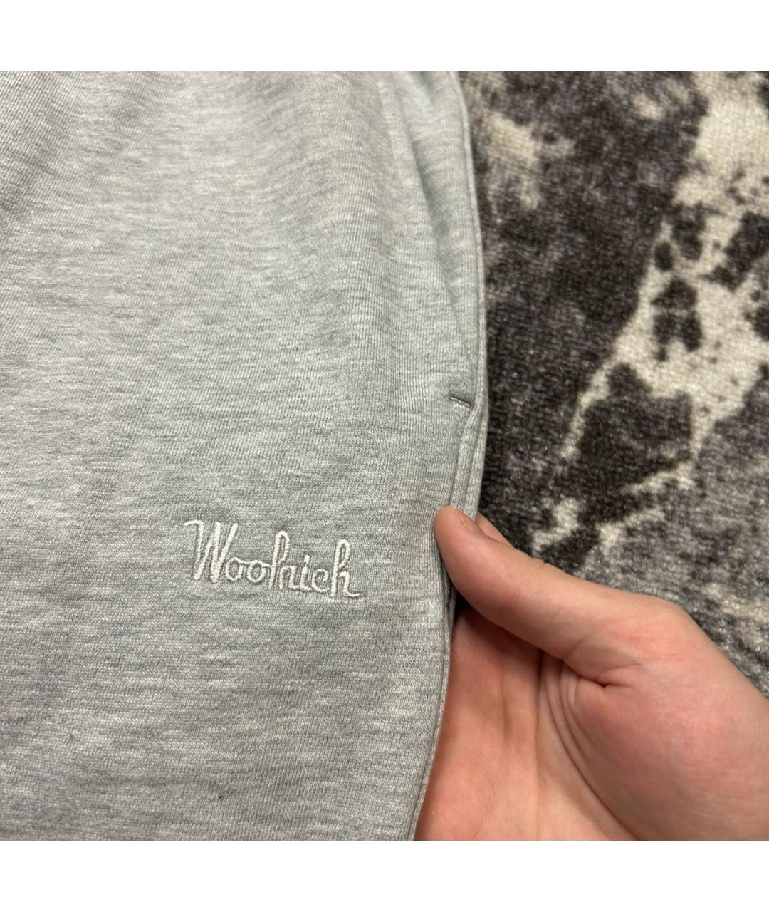 WOOLRICH Серые хлопковые повседневные брюки, фото 3