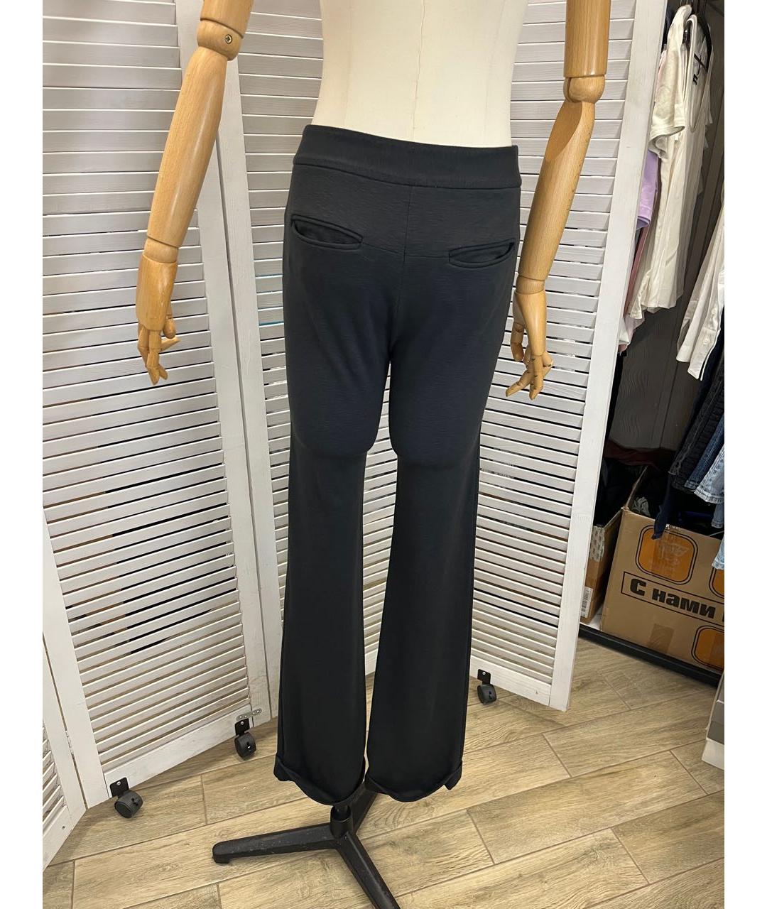 DIANE VON FURSTENBERG Серые шерстяные брюки широкие, фото 3