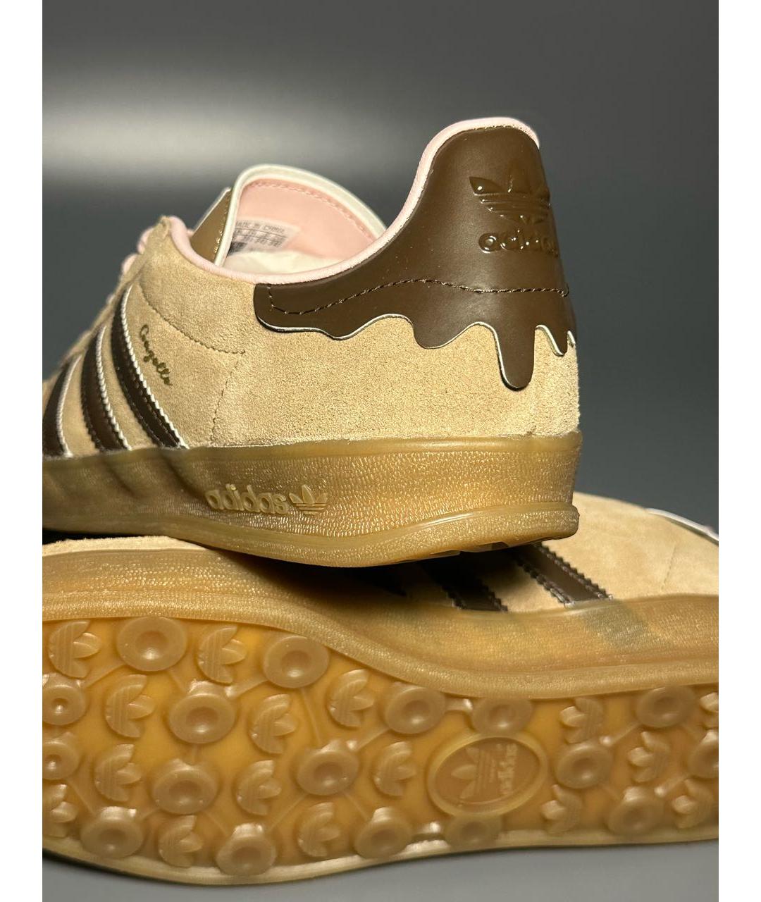 ADIDAS Коричневые замшевые кроссовки, фото 7