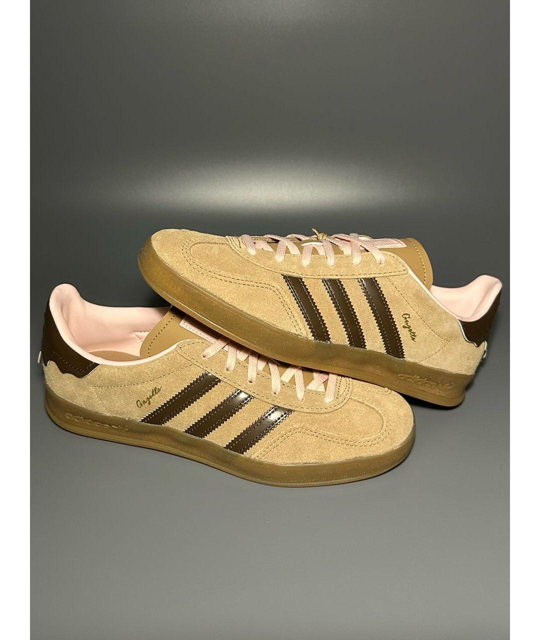 ADIDAS Коричневые замшевые кроссовки, фото 6