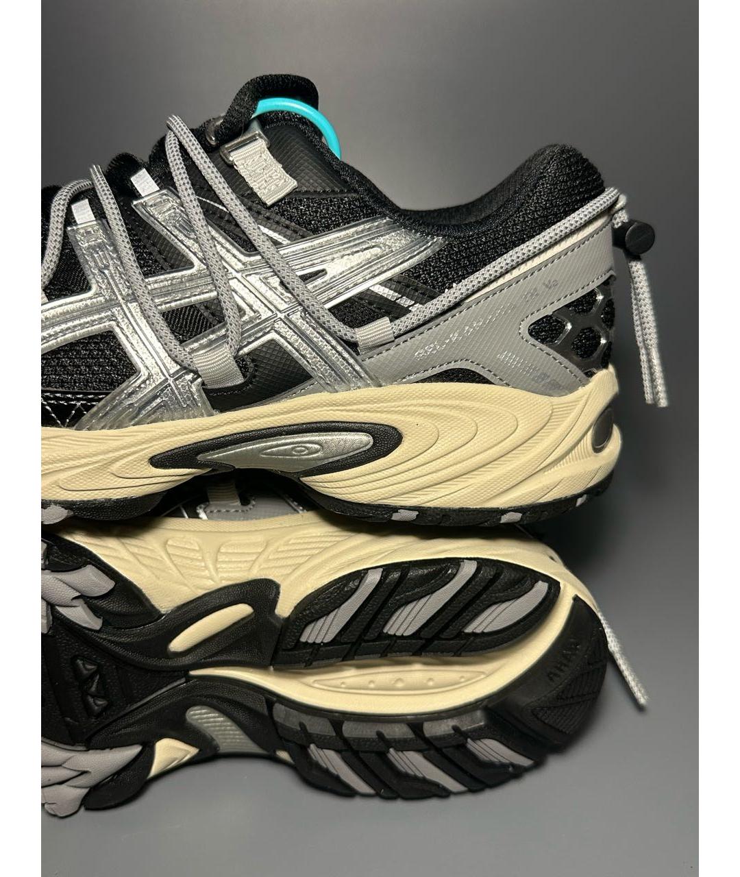 ASICS Черные синтетические низкие кроссовки / кеды, фото 7